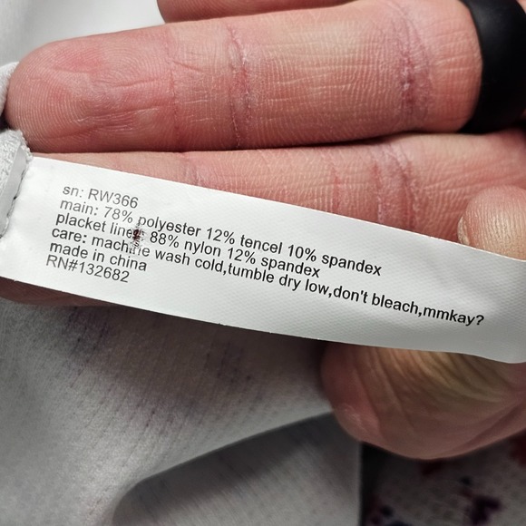 Rabbit Henley Shirt Women XS Foliage Waffle Knit Long Sleeve Pullover - Picture 10 of 11